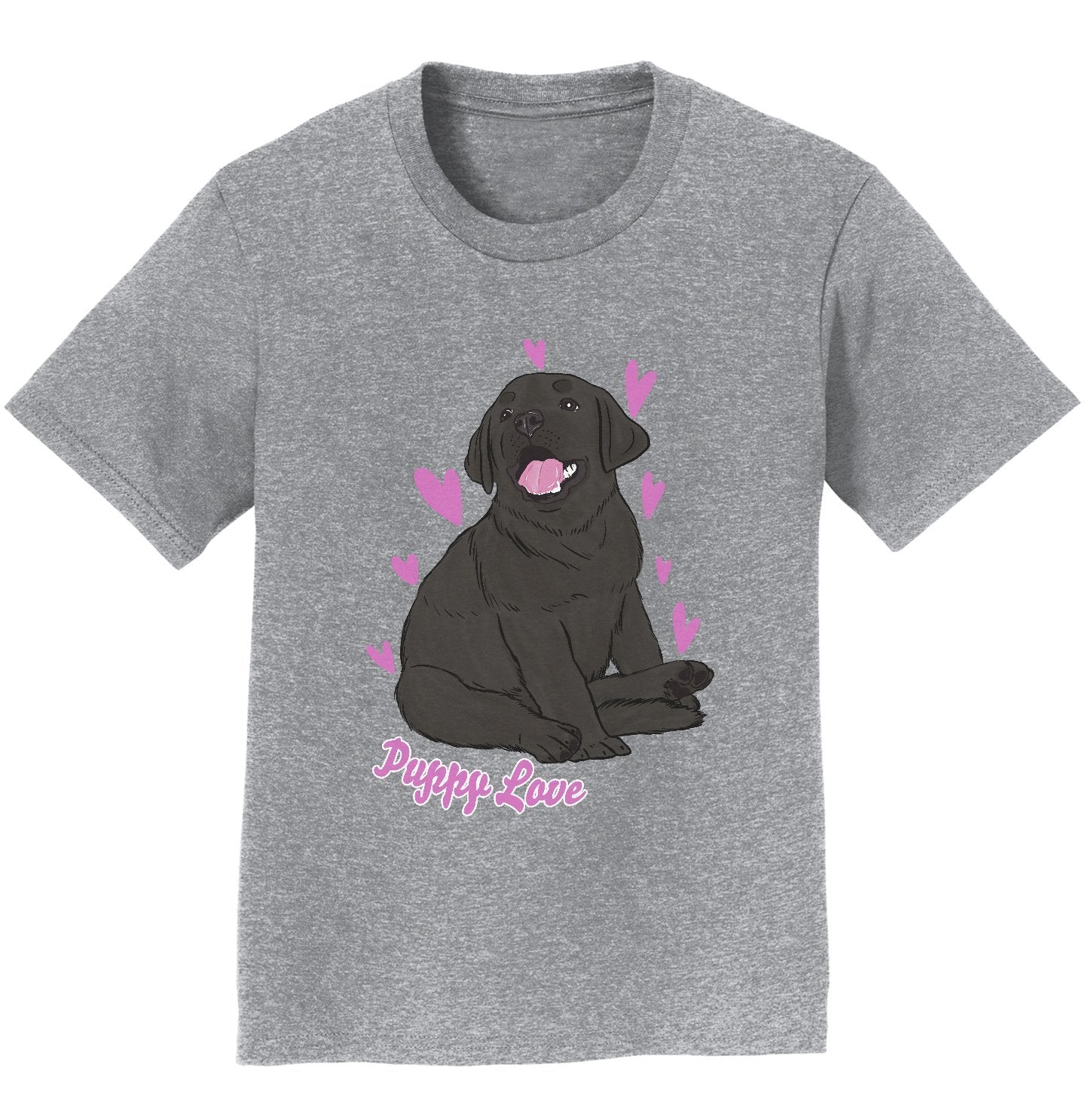 Black Labrador Puppy Love - Kids' Unisex T-Shirt