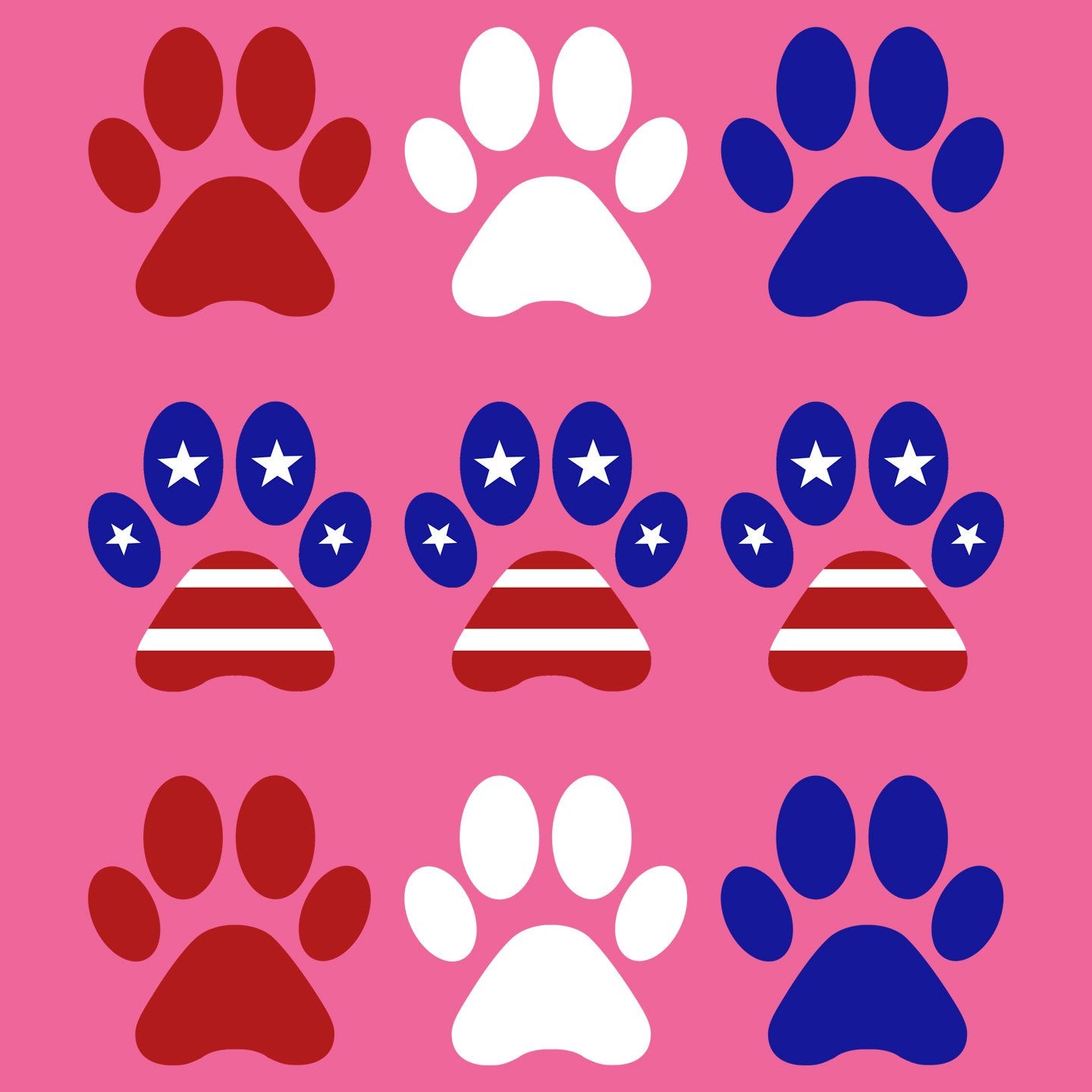 Patriotic Paws - Women's Tri-Blend T-Shirt