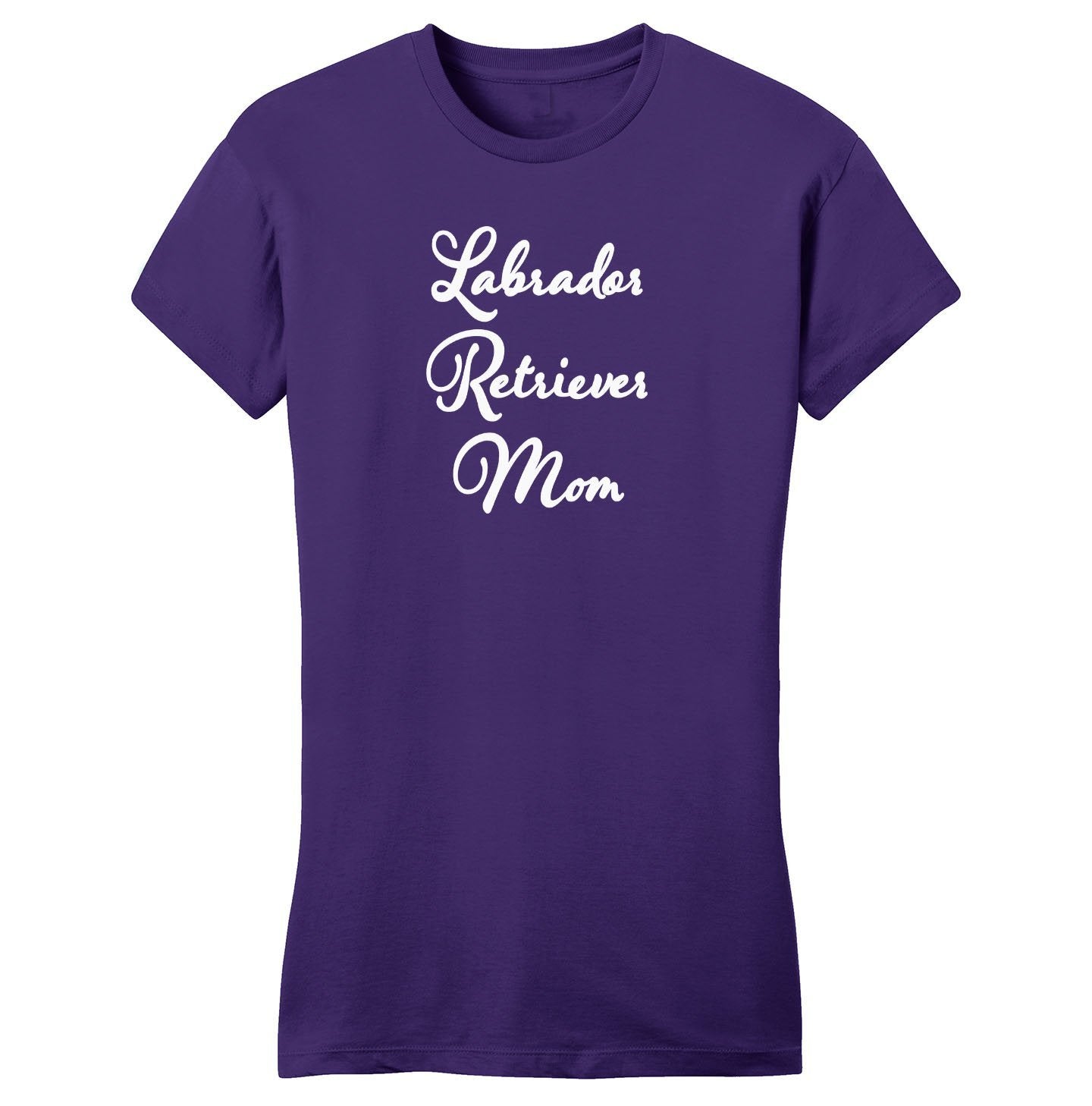 Labrador Retriever Mom - Script - Women's Fitted T-Shirt