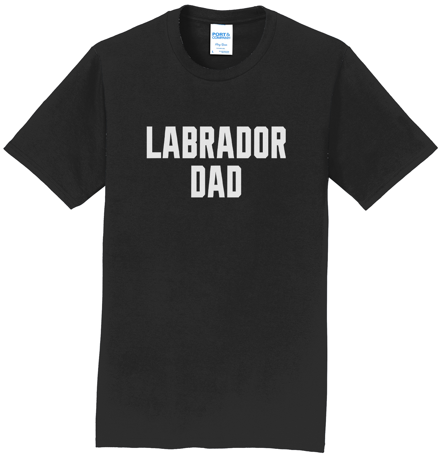 Labrador Dad - Block Font - Adult Unisex T-Shirt