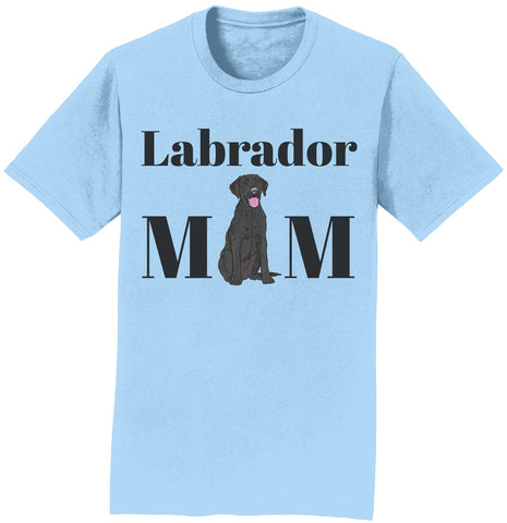 Labradors.com - Black Labrador Mom Illustration - Adult Unisex T-Shirt
