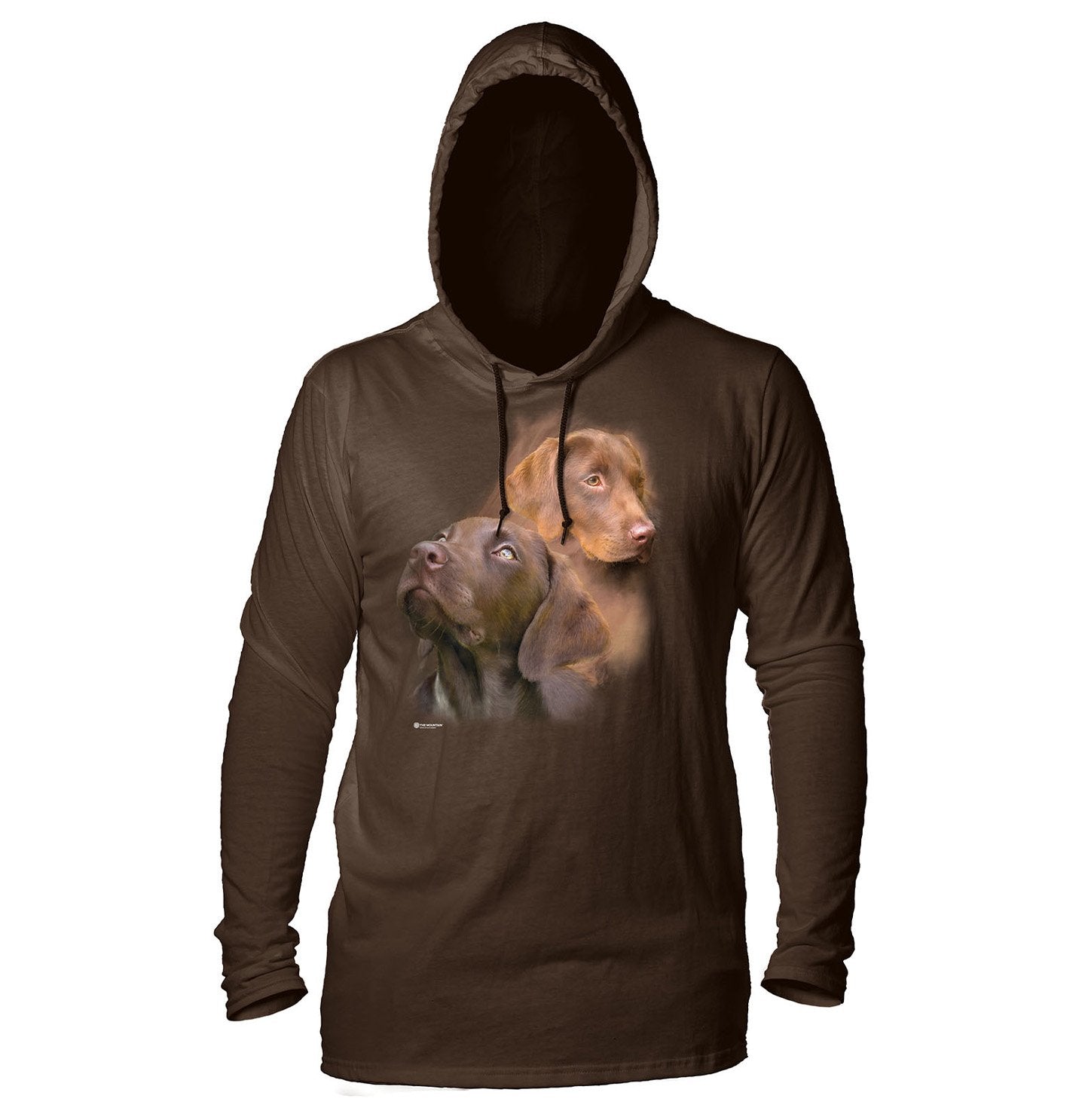 The Mountain - Chocolate Labradors - Lightweight Hoodie