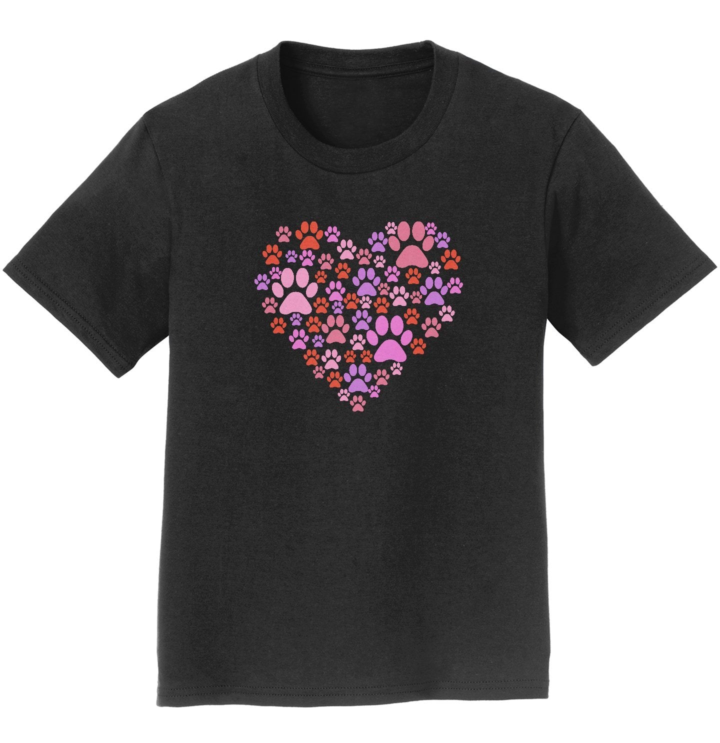 Pink Paw Heart Youth Shirt