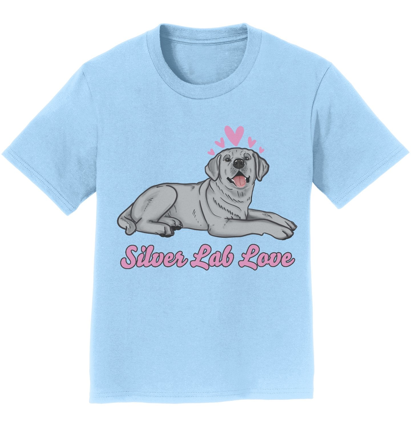 Silver Lab Love - Kids' Unisex T-Shirt