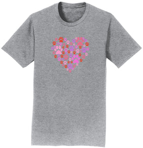 Pink Paw Heart Shirt