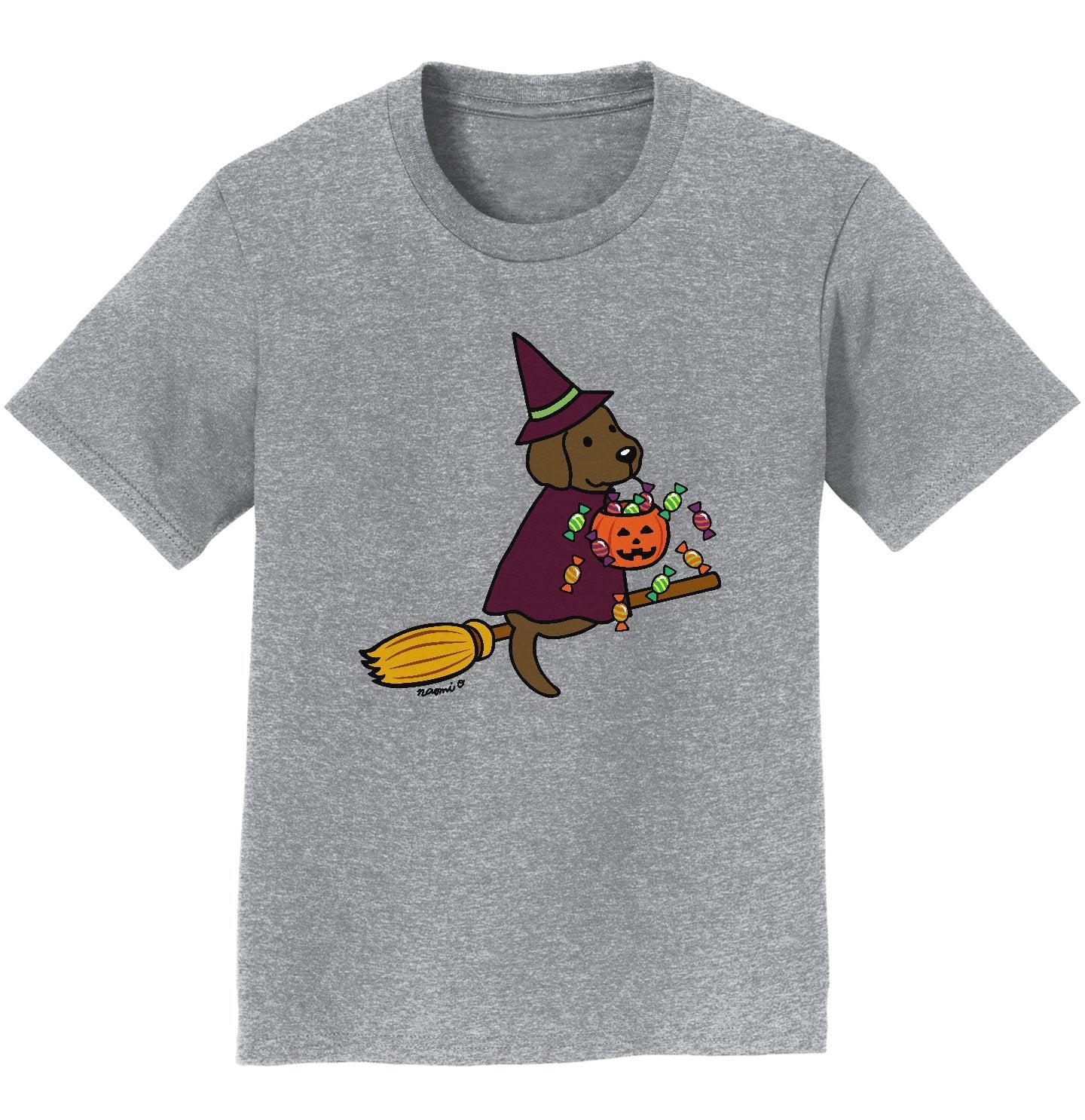 Chocolate Lab Witch - Kids' Unisex T-Shirt