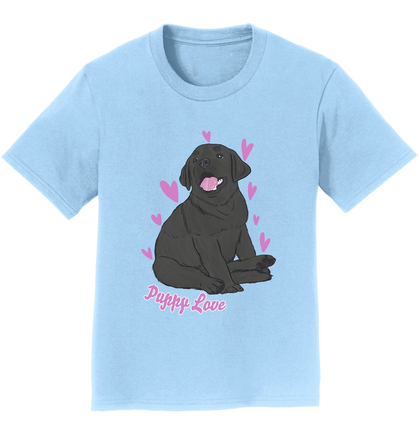 Black Labrador Puppy Love - Kids' Unisex T-Shirt
