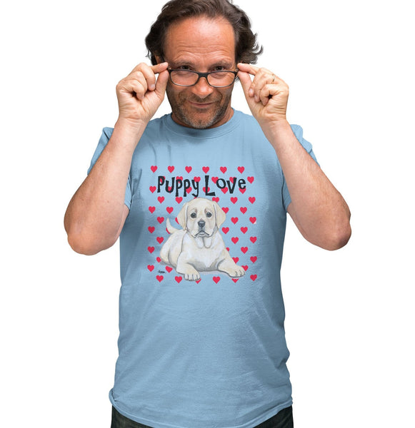 Yellow Lab Puppy Love - Adult Unisex T-Shirt