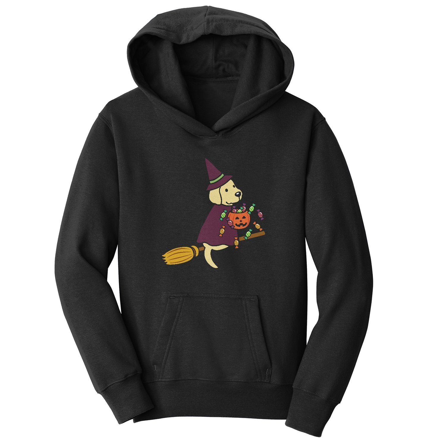 Yellow Lab Witch - Halloween - Kids' Hoodie Sweatshirt