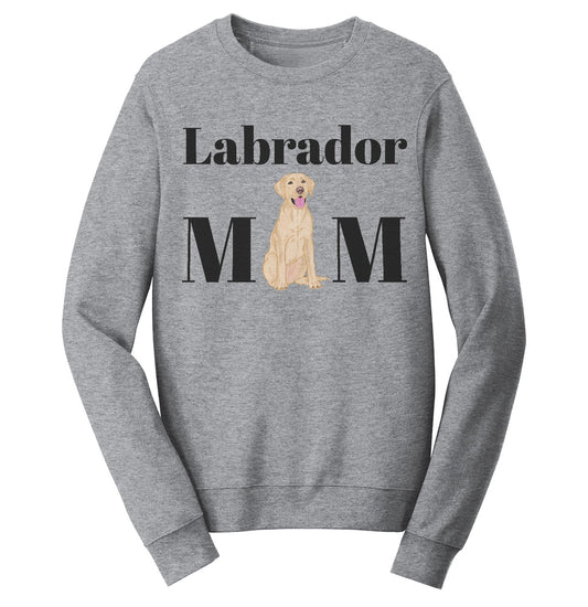 Labradors.com - Yellow Labrador Mom Illustration - Adult Unisex Crewneck Sweatshirt
