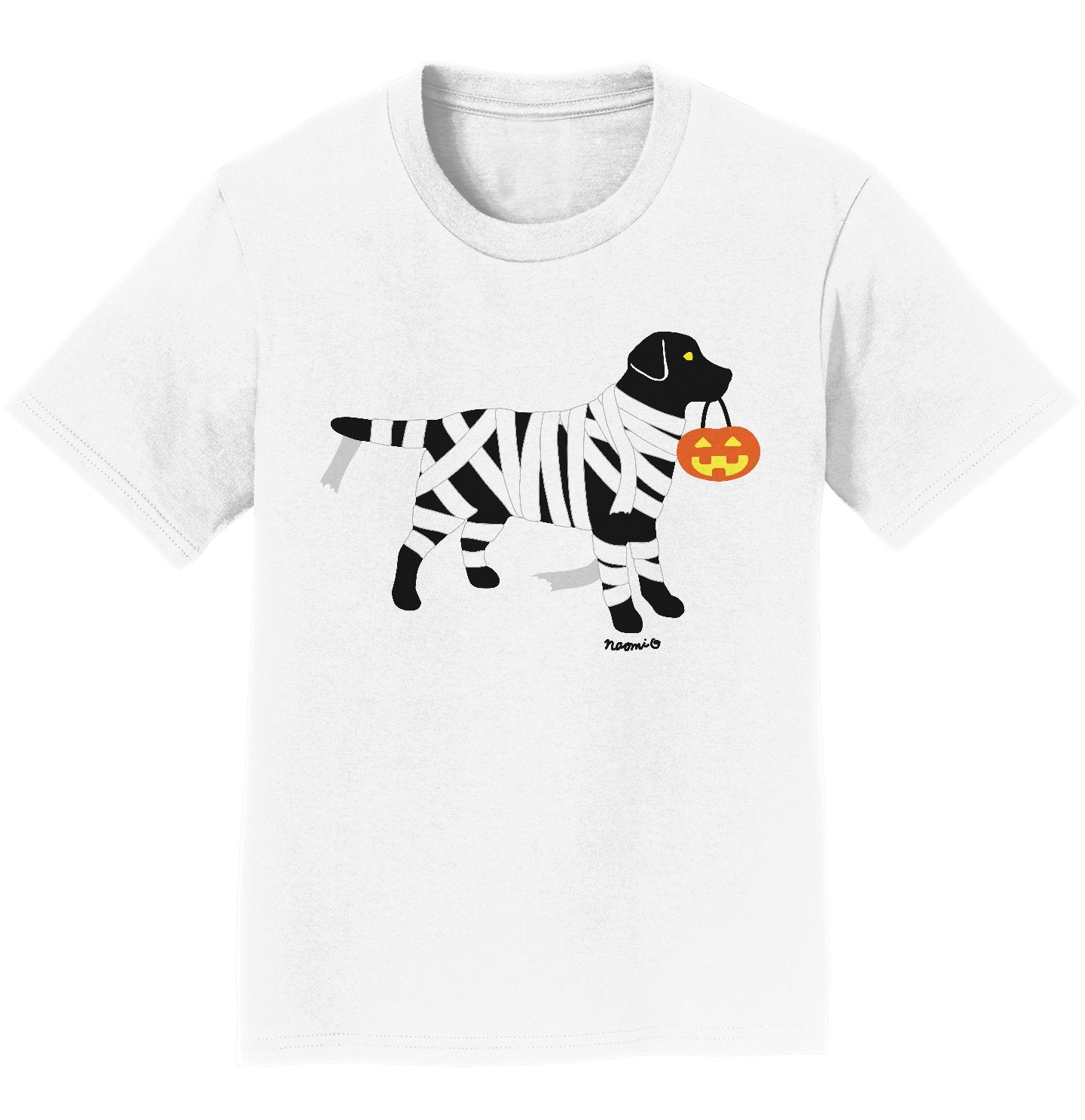 Black Lab Mummy Trick or Treater - Halloween - Kids' T-Shirt