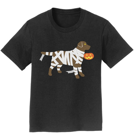 Chocolate Lab Mummy Trick or Treater - Halloween - Kids' T-Shirt