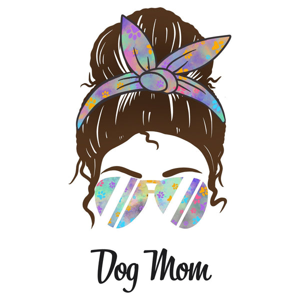 Dog Mom (Brown Hair) - Adult Unisex T-Shirt
