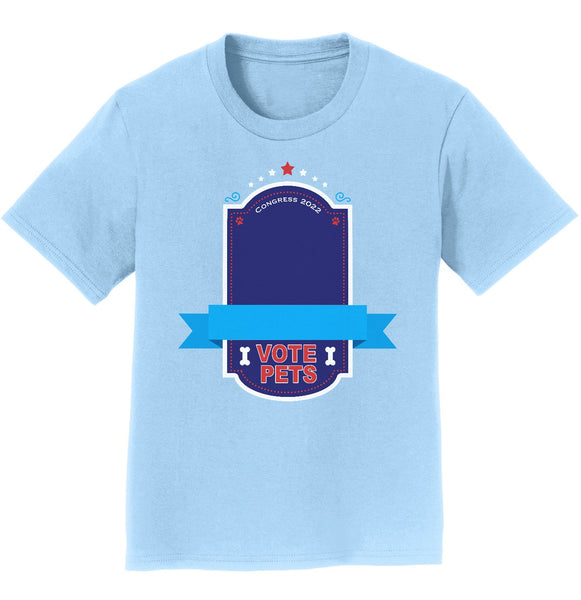 Vote Pets Candidate - Personalized Custom Kids' Unisex T-Shirt
