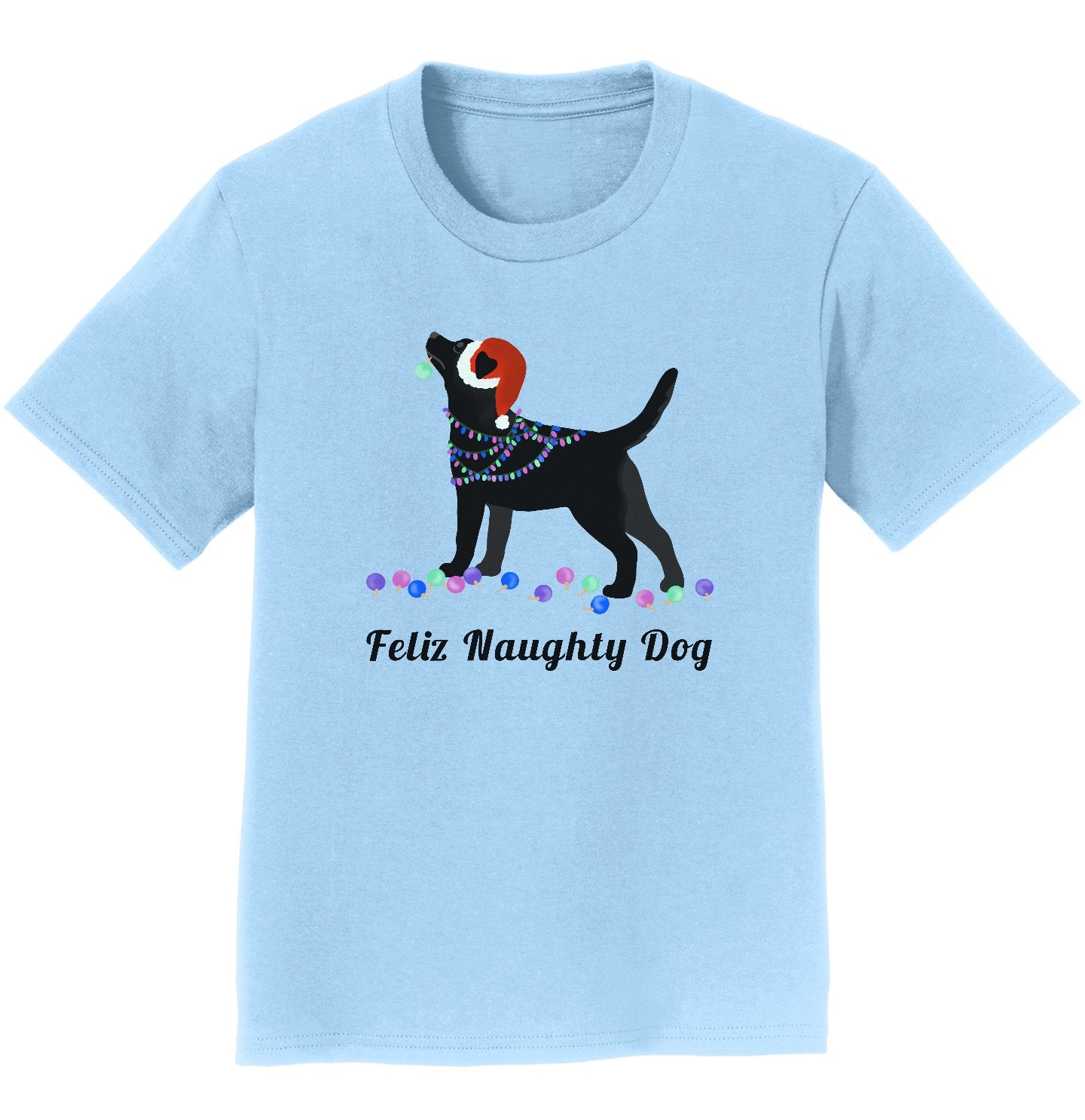 Feliz Naughty Dog Black Labrador- Youth T-Shirt