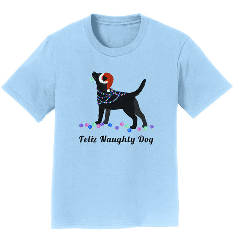 Feliz Naughty Dog Black Labrador- Youth T-Shirt