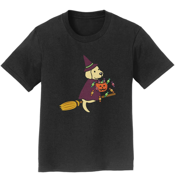 Yellow Lab Witch - Kids' Unisex T-Shirt