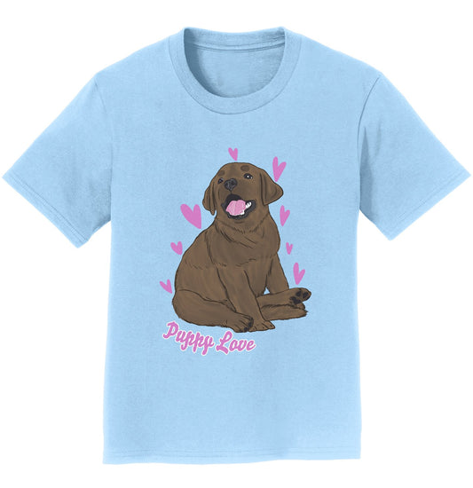 Chocolate Labrador Puppy Love - Kids' Unisex T-Shirt