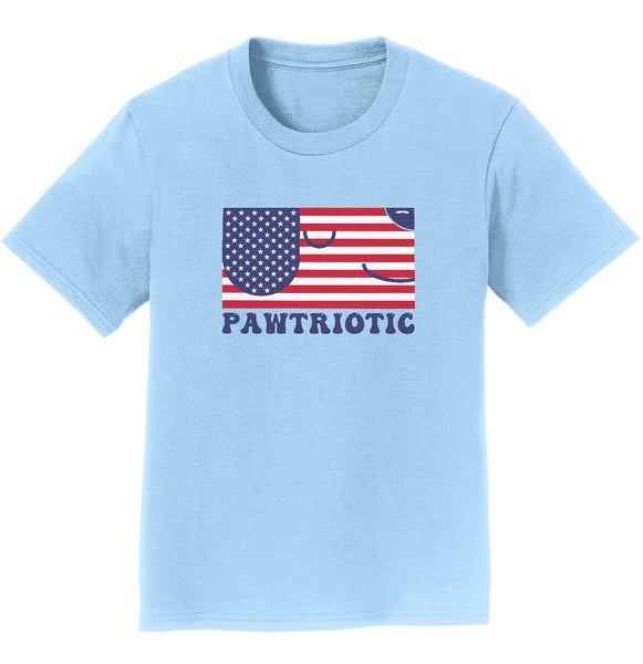 Pawtriotic Flag Dog - Kids' Unisex T-Shirt