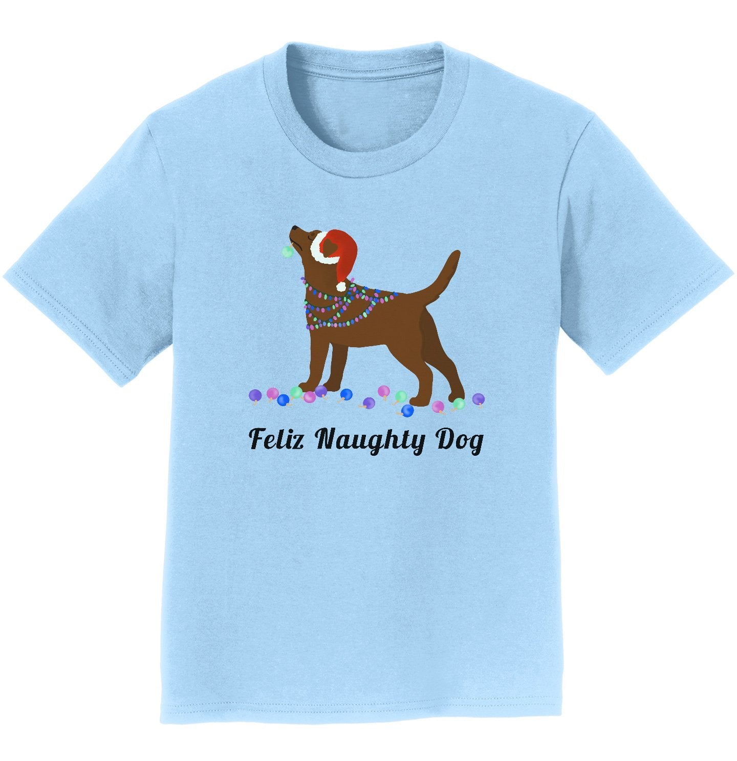 Feliz Naughty Dog Chocolate Labrador- Youth T-Shirt