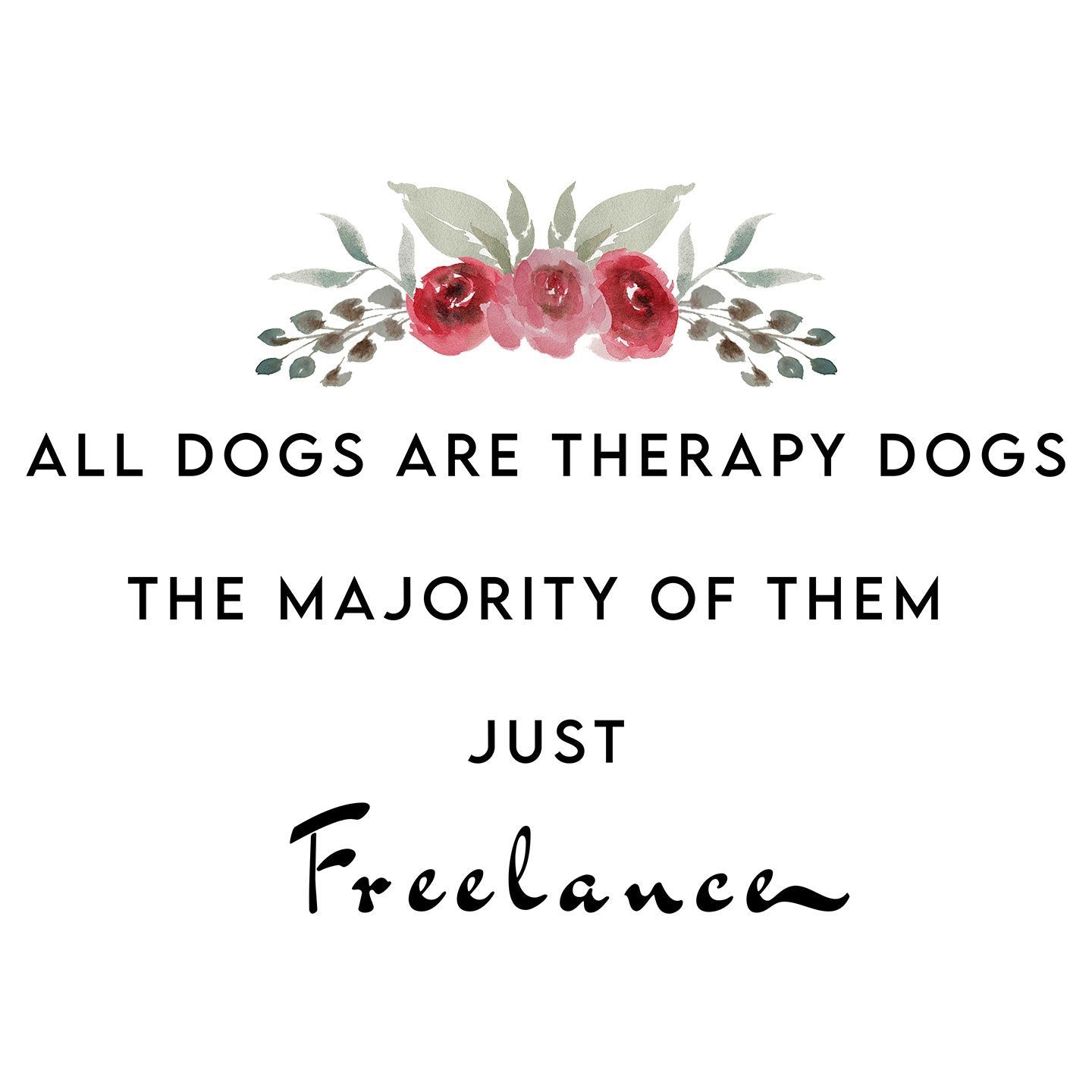 Therapy Dogs Freelance - Women's Fitted T-Shirt