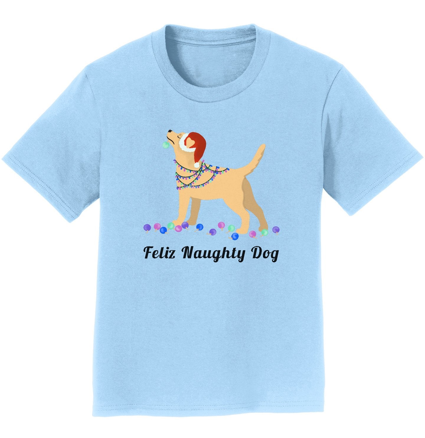 Feliz Naughty Dog Yellow Labrador- Youth T-Shirt