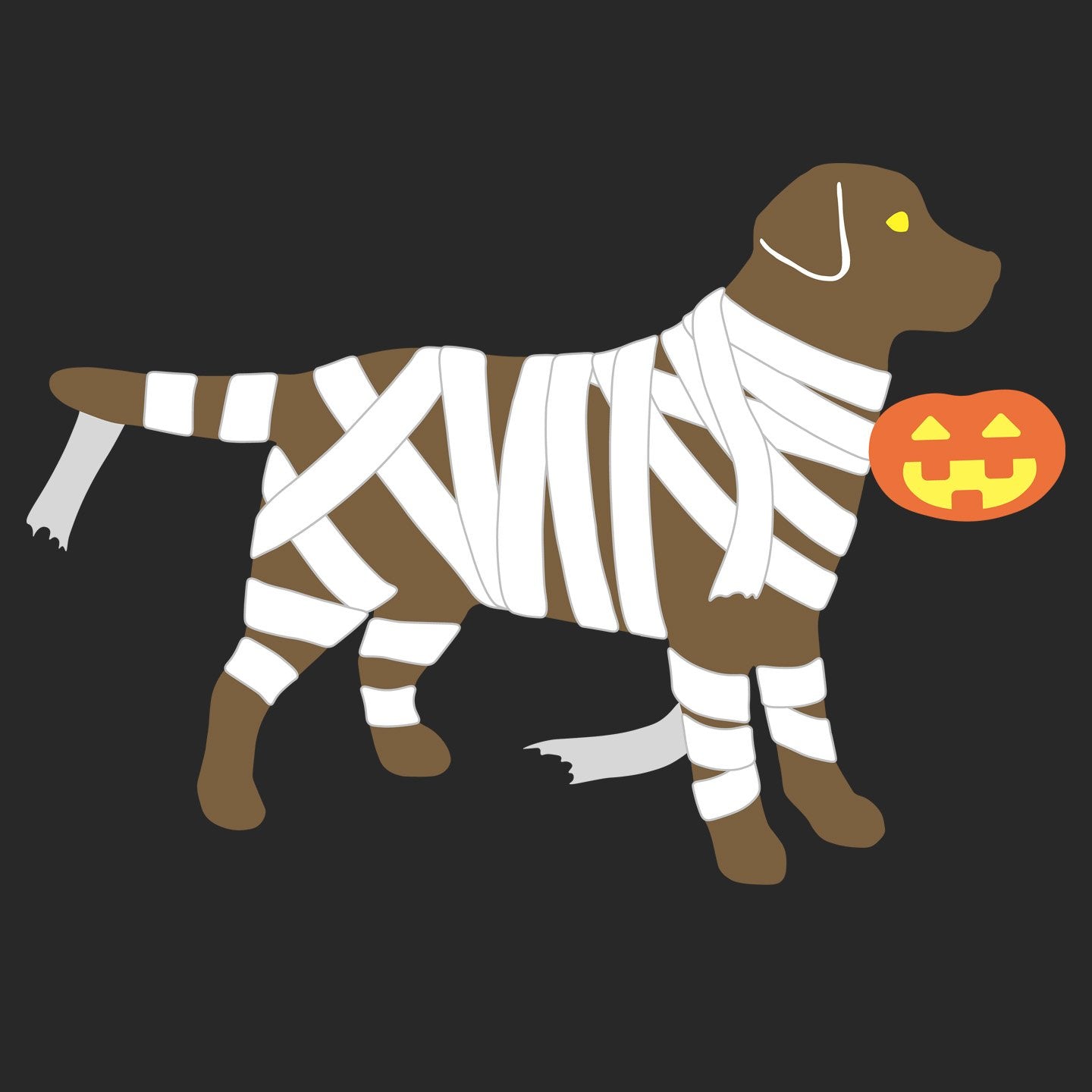 Chocolate Lab Mummy Trick or Treater - Kids' Unisex T-Shirt