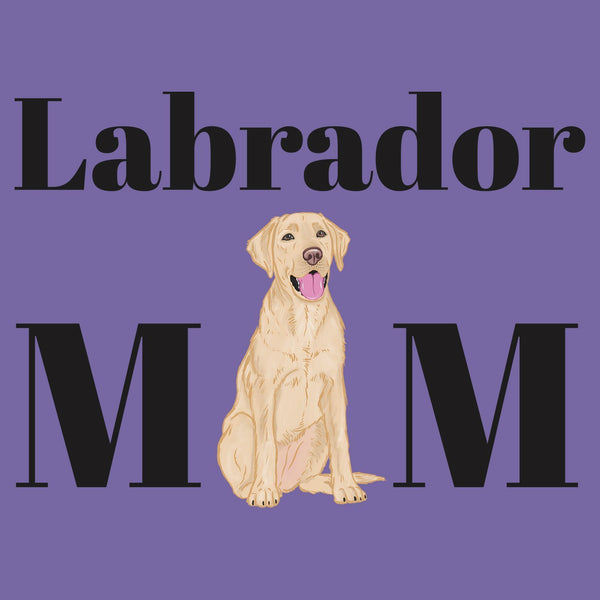 Yellow Labrador Mom Illustration - Women's Tri-Blend T-Shirt