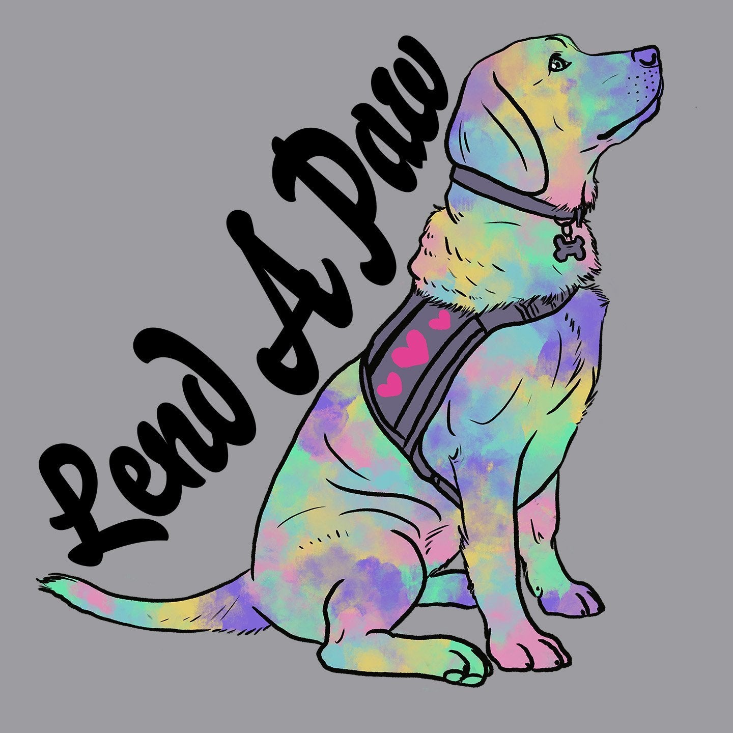 Lend a Paw Labrador Retriever - Kids' Unisex Hoodie Sweatshirt