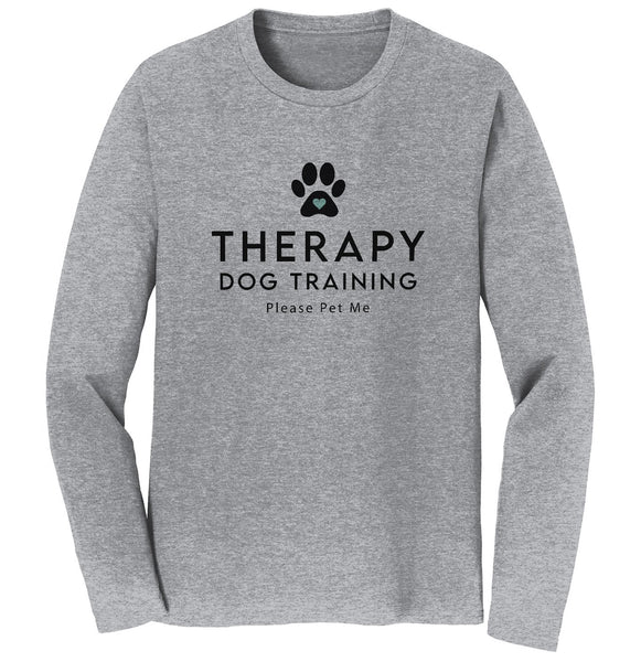 Therapy Dog Training - Adult Unisex Long Sleeve T-Shirt