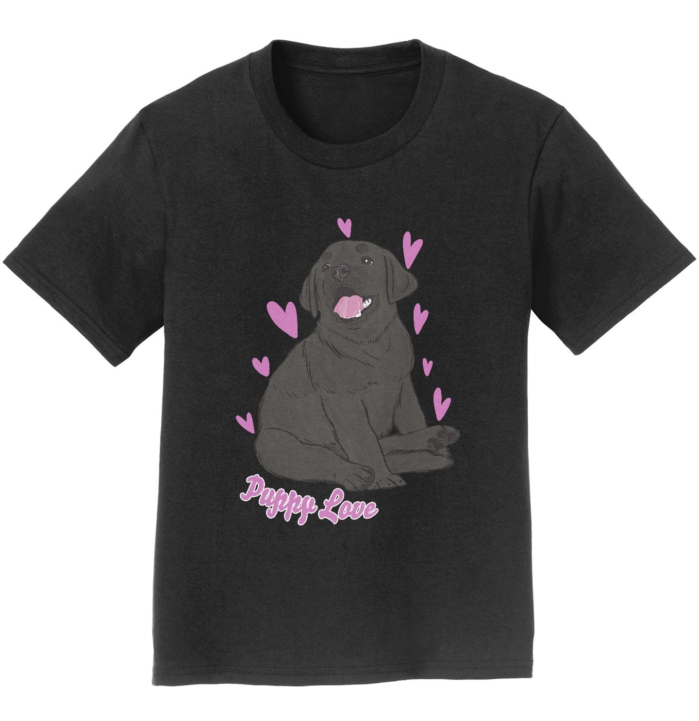 Black Labrador Puppy Love - Kids' Unisex T-Shirt