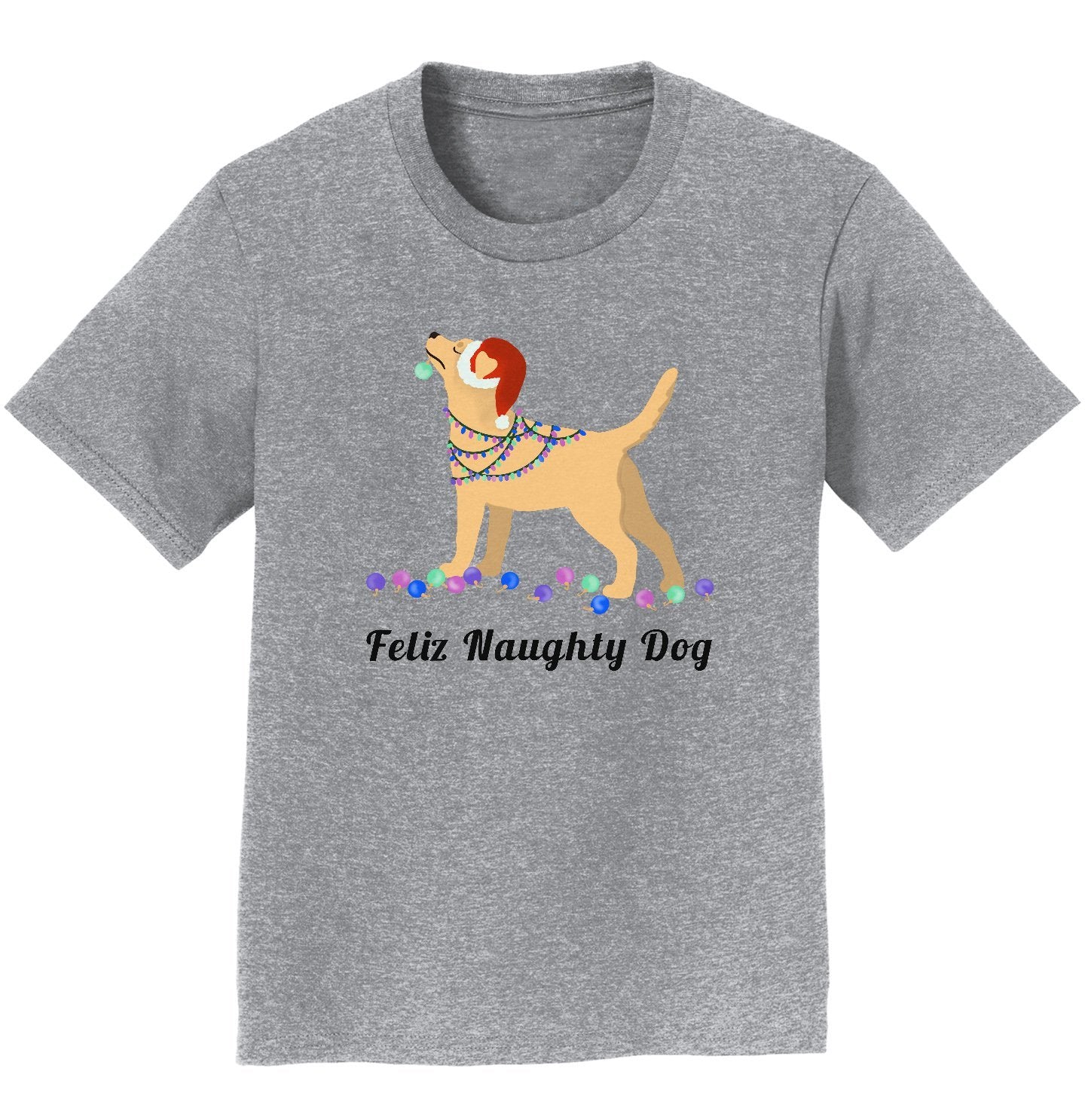 Feliz Naughty Dog Yellow Lab - Kids' Unisex T-Shirt