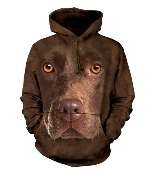 The Mountain Chocolate Lab - Adult Hoodie Sweatshirt
