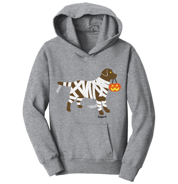 Chocolate Lab Mummy Trick or Treater - Halloween - Kids' Hoodie Sweatshirt