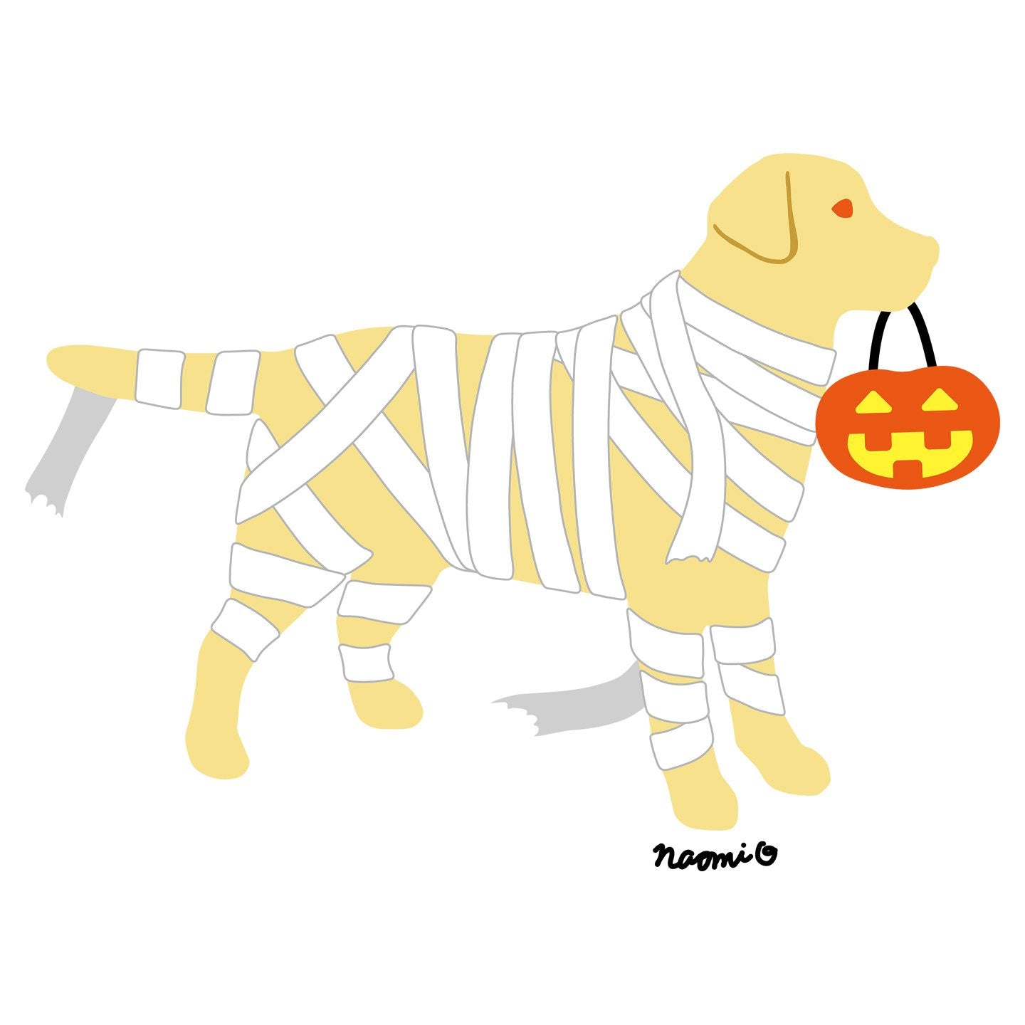 Yellow Lab Mummy Trick or Treater - Kids' Unisex T-Shirt