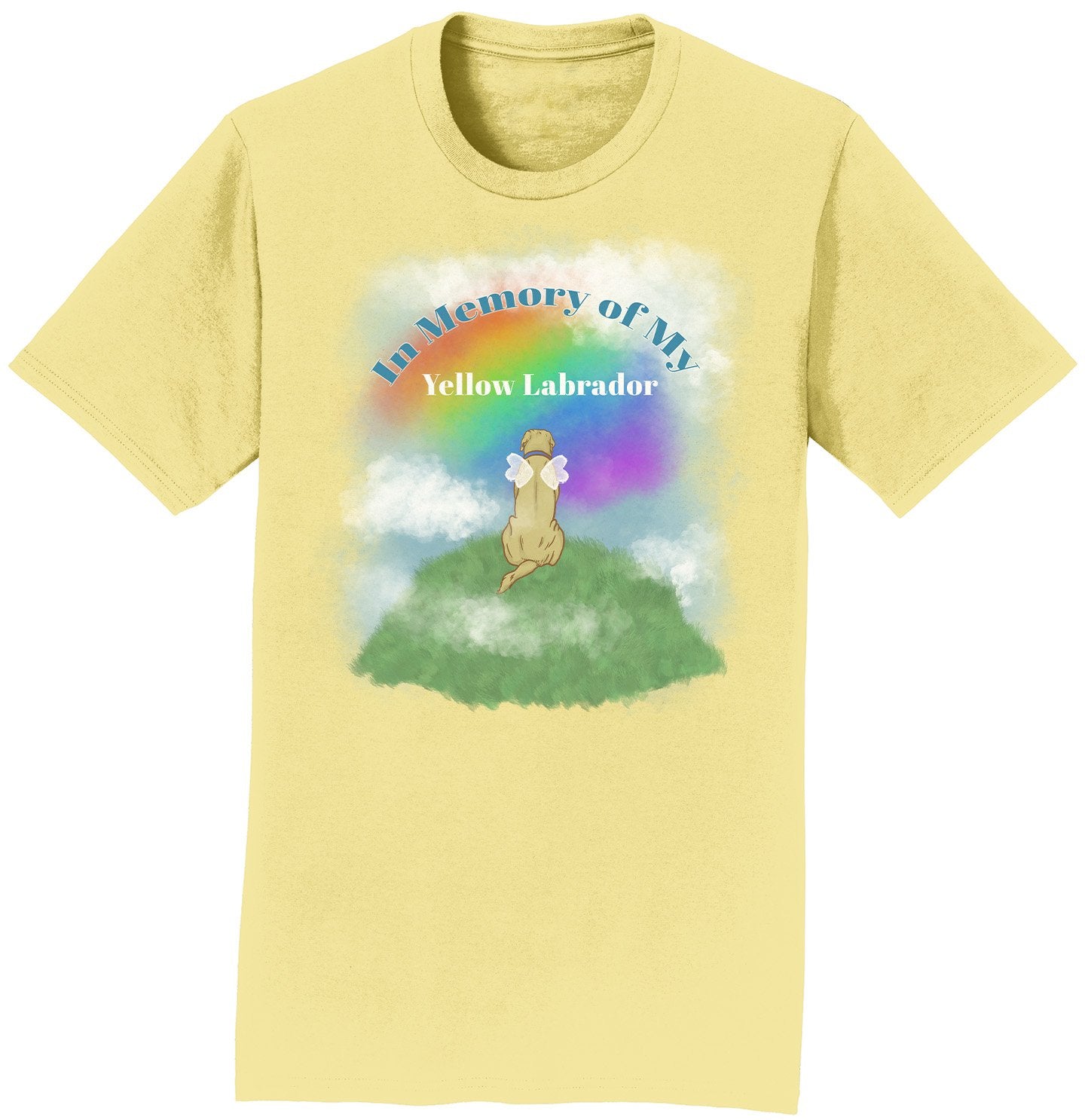 In Memory of My Yellow Lab - Personalized Custom Adult Unisex T-Shirt