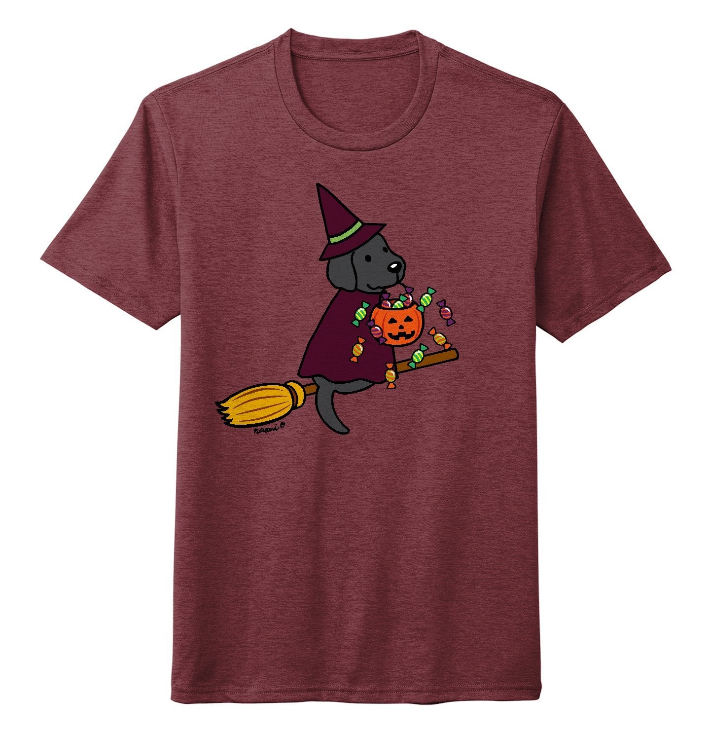 Black Lab Witch - Adult Tri-Blend T-Shirt