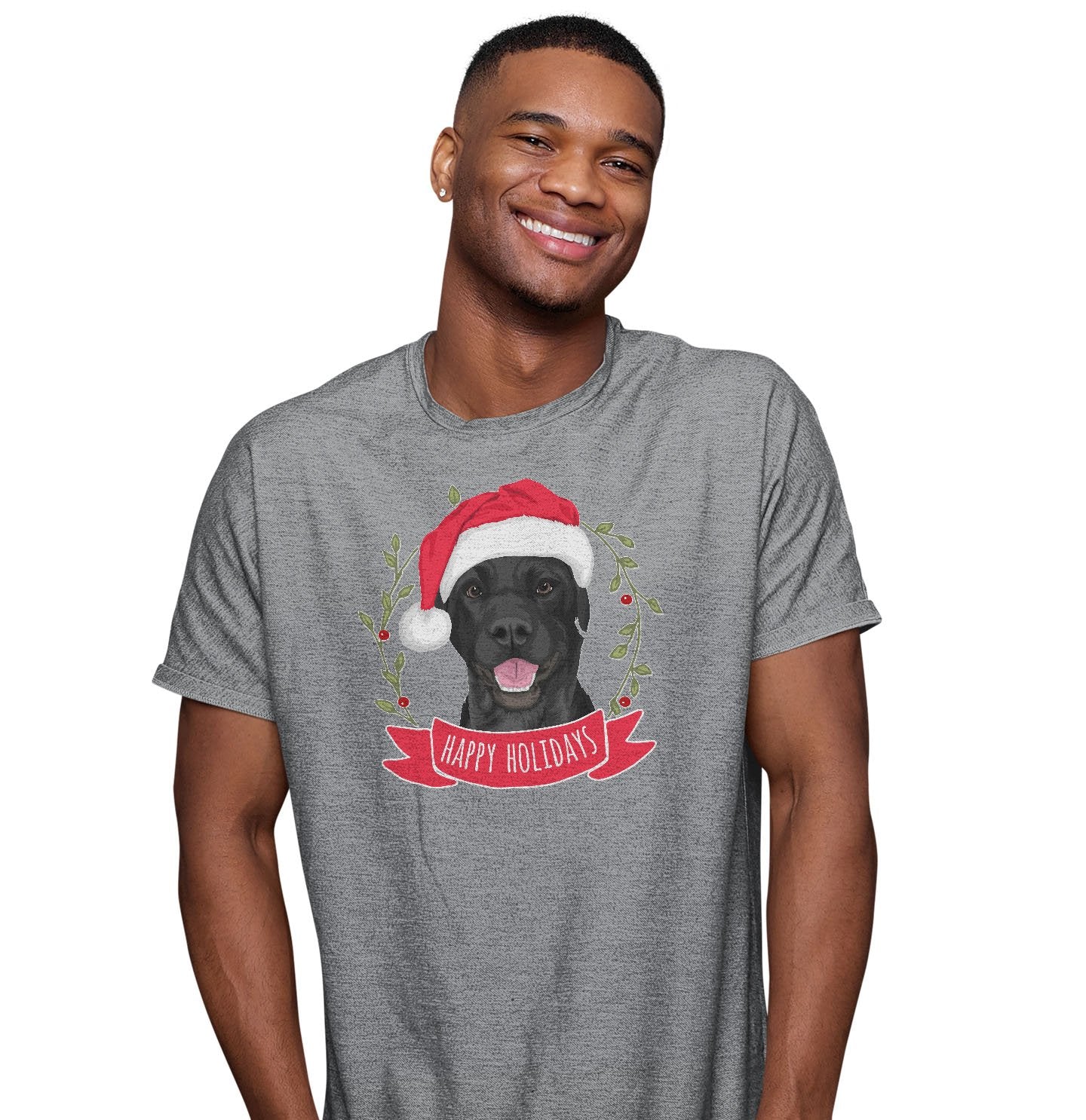 Happy Holidays Lab - Adult Unisex T-Shirt