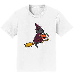 Black Lab Witch - Halloween - Kids' T-Shirt