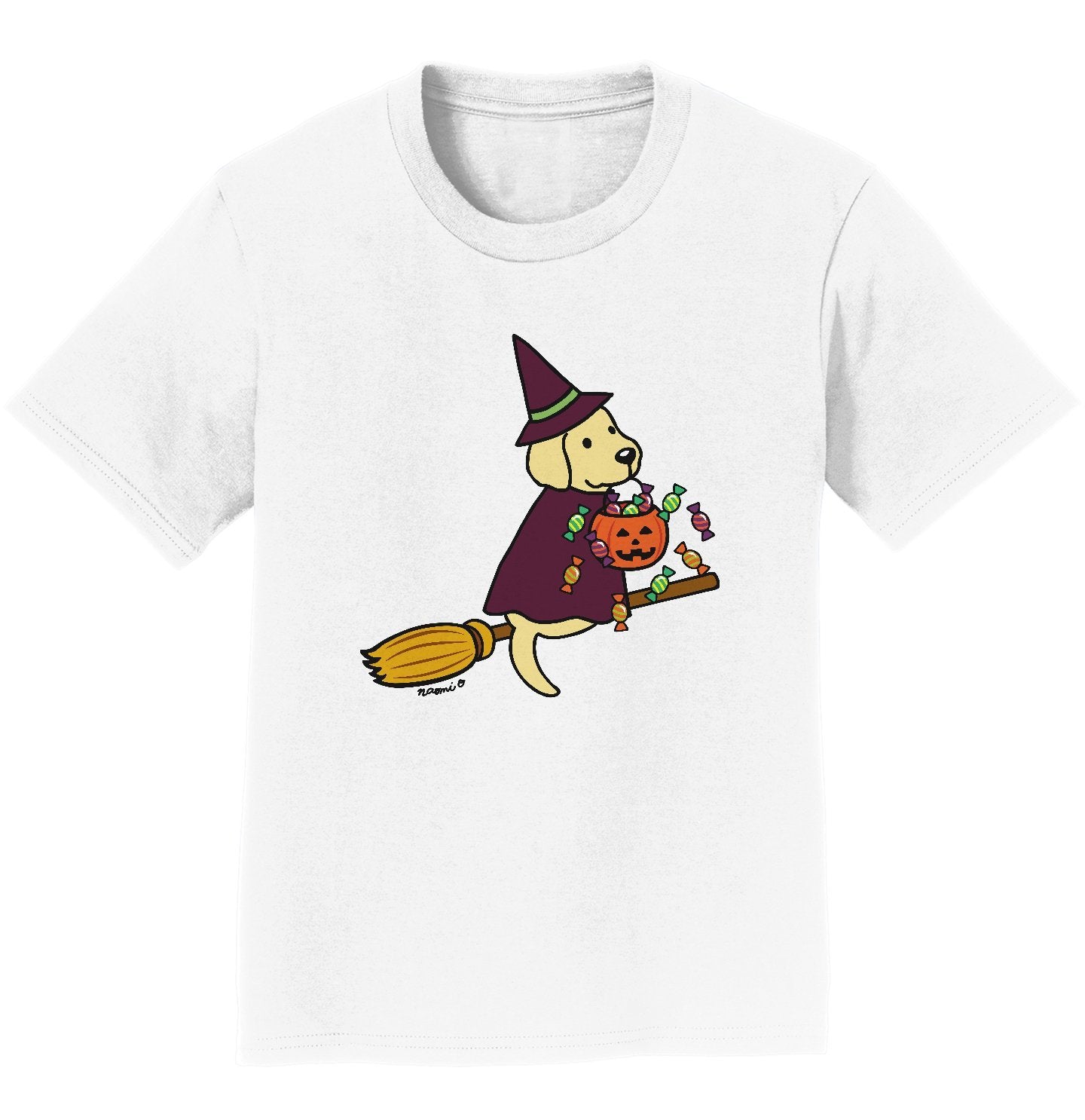 Yellow Lab Witch - Kids' Unisex T-Shirt