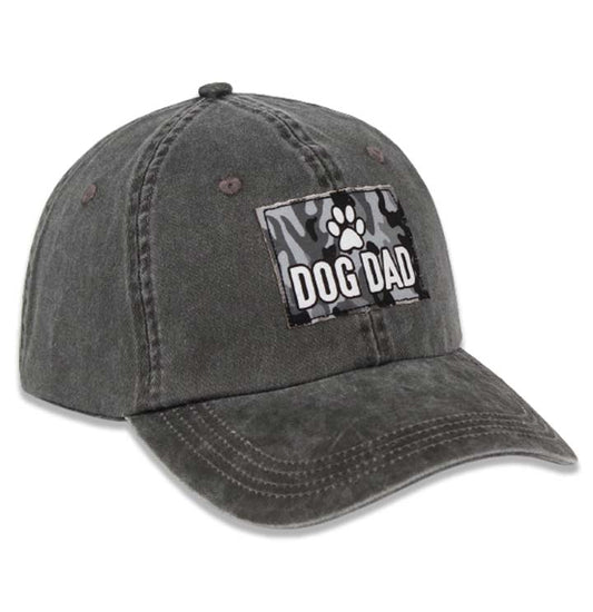 Labradors.com - Dog Dad on Grey - Mid-fit Pigment Dyed Hat