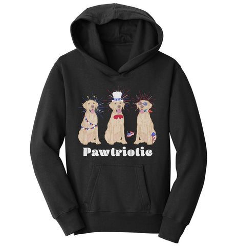 Patriotic 4th of July Yellow Labs | Youth Hoodie