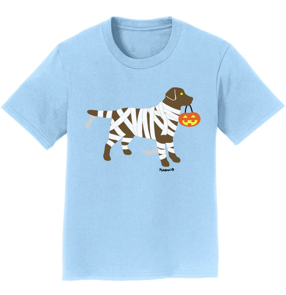 Chocolate Lab Mummy Trick or Treater - Kids' Unisex T-Shirt