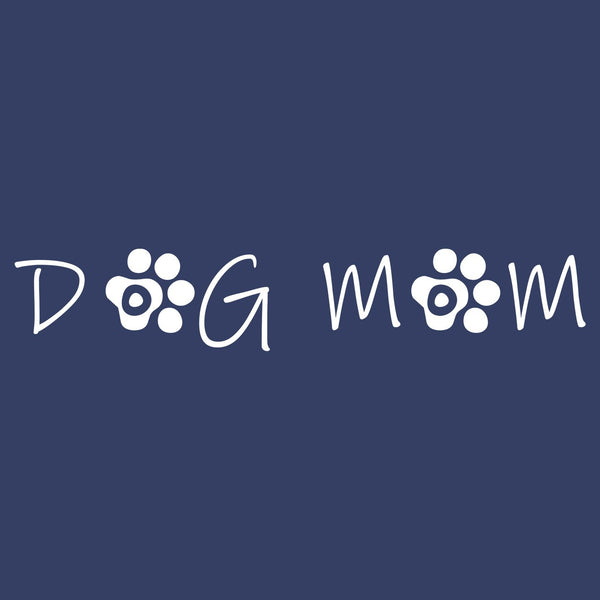 Dog Mom - Paw Text - Adult Unisex Hoodie Sweatshirt
