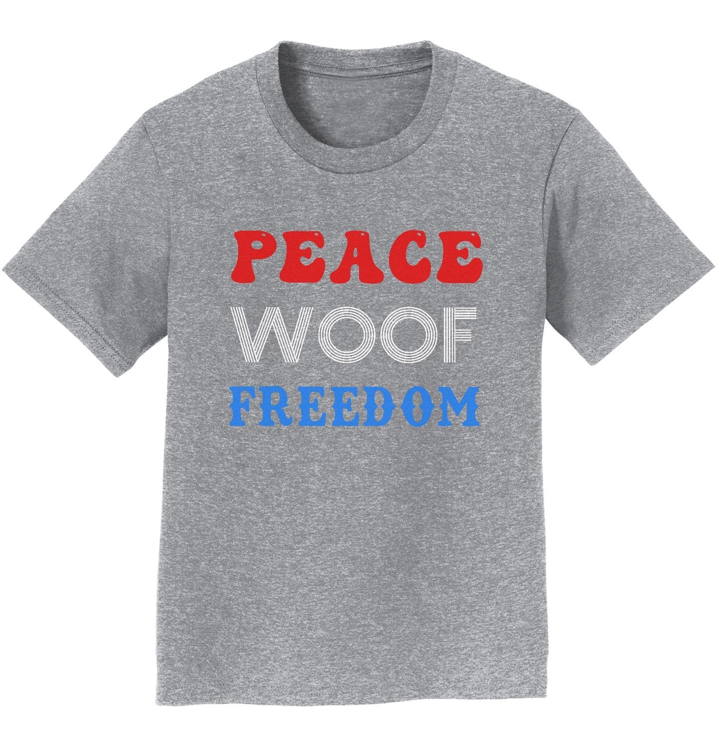 Peace Woof Freedom - Kids' Unisex T-Shirt