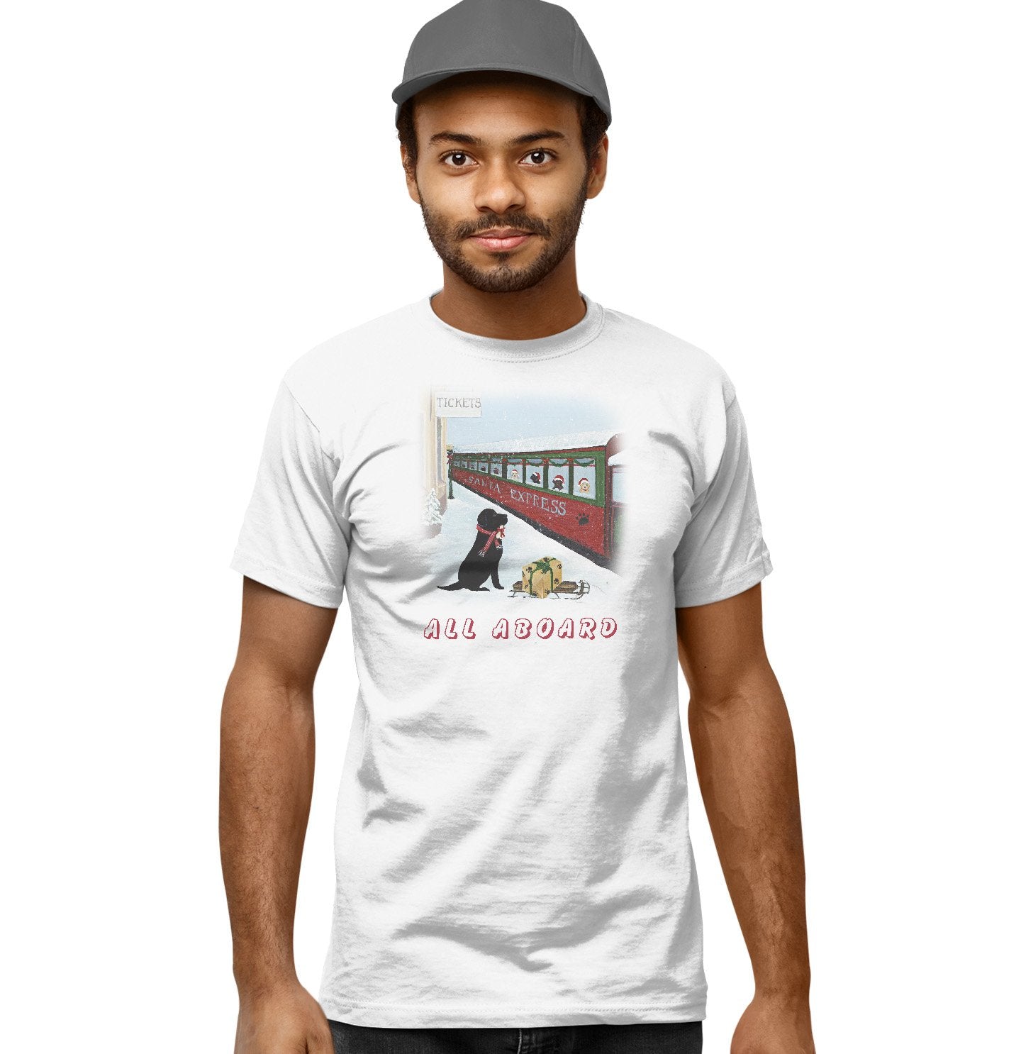 All Aboard Santa Express - Adult Unisex T-Shirt