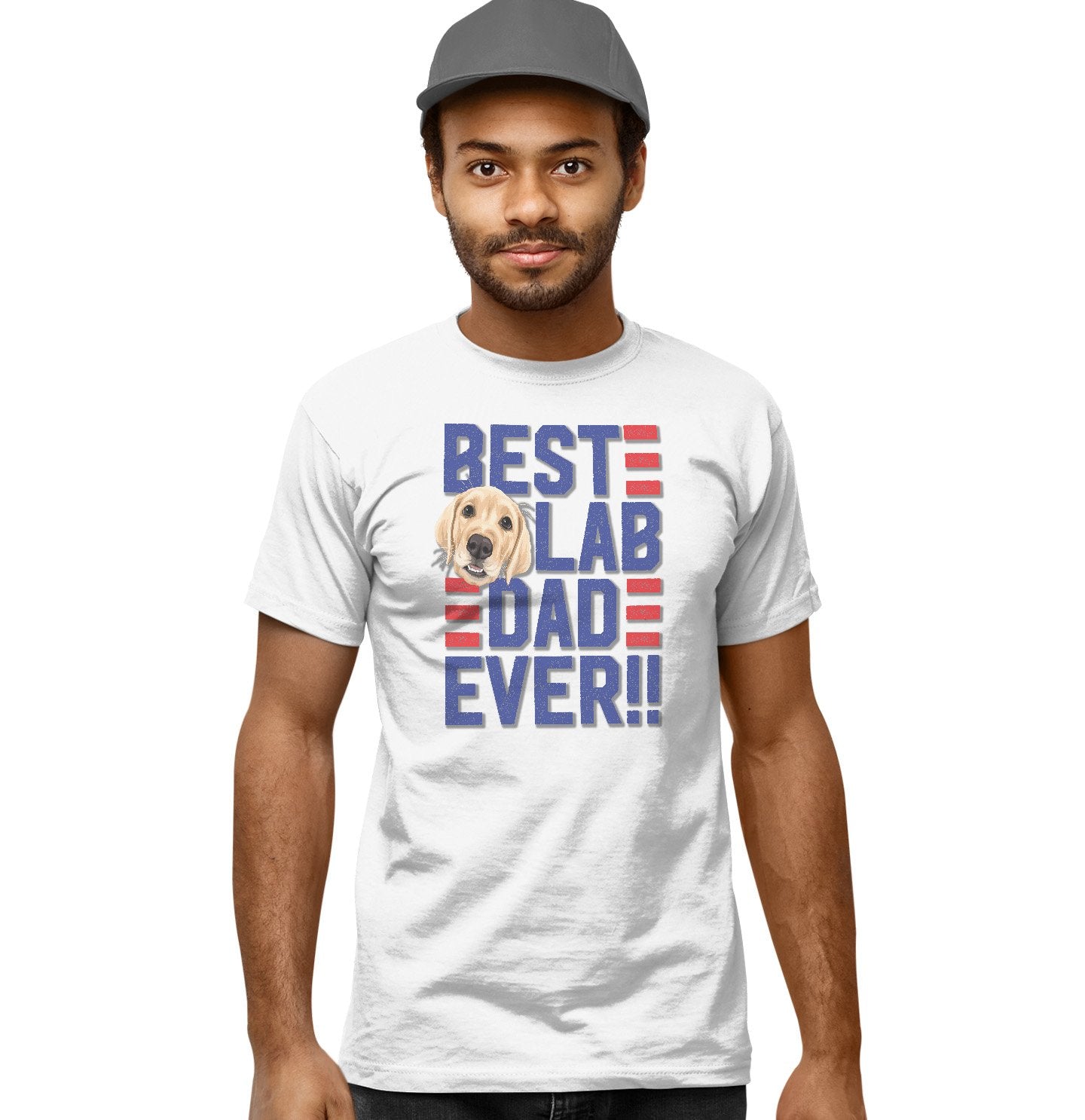 Best Lab Dad Ever - Adult Unisex T-Shirt