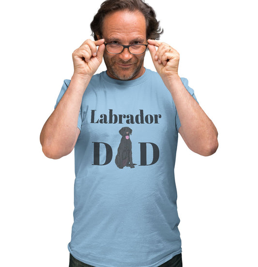Black Labrador Dad Illustration - Unisex T-Shirt | Funny Father's Day Shirt