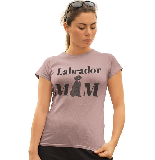 Labradors.com - Black Labrador Mom Illustration - Women's Fitted T-Shirt