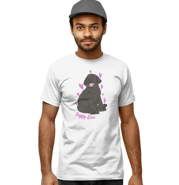 Black Labrador Puppy Love - Adult Unisex T-Shirt